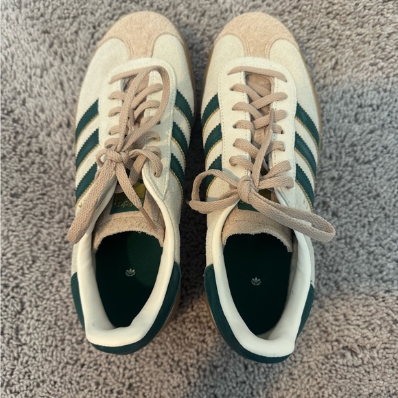 Adidas Women's Gazelle Sneakers - Green and Beige - Picture 4 of 6